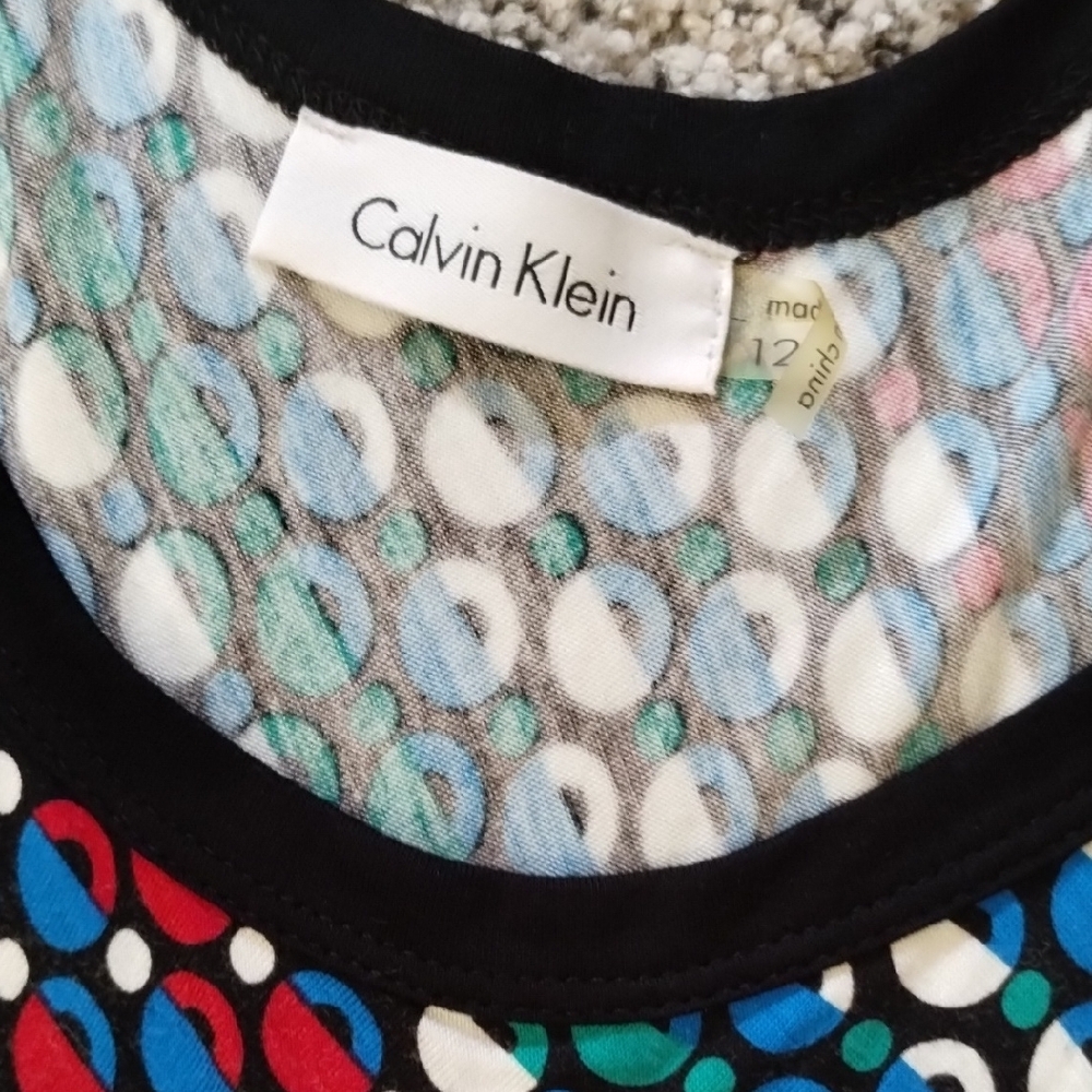 Calvin Klein Multicolor Patterned Top - Picture 2 of 5
